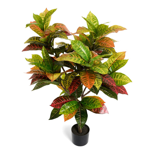 Croton Plant - Artificial, H:120 cm